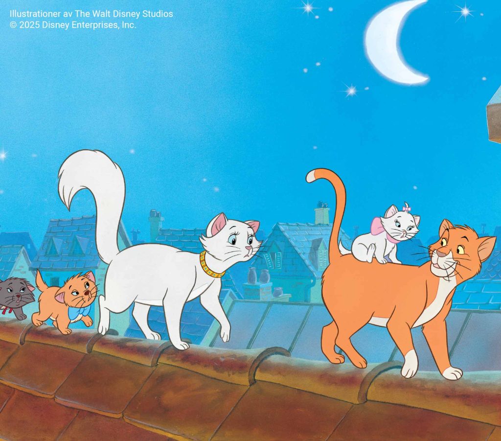 Aristocats bok Disney illustration