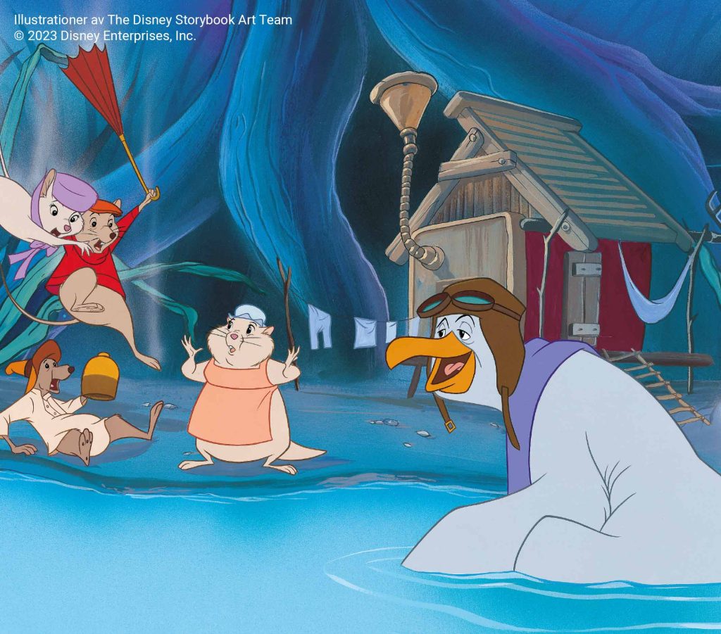 Bernard & Bianca bok Disney illustration