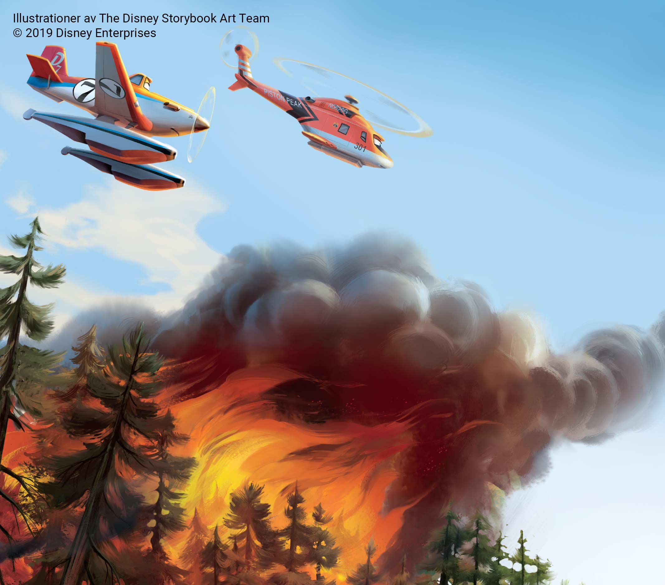 Flygplan 2 bok Disney illustration