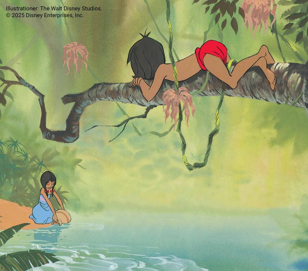 Djungelboken bok Disney illustration