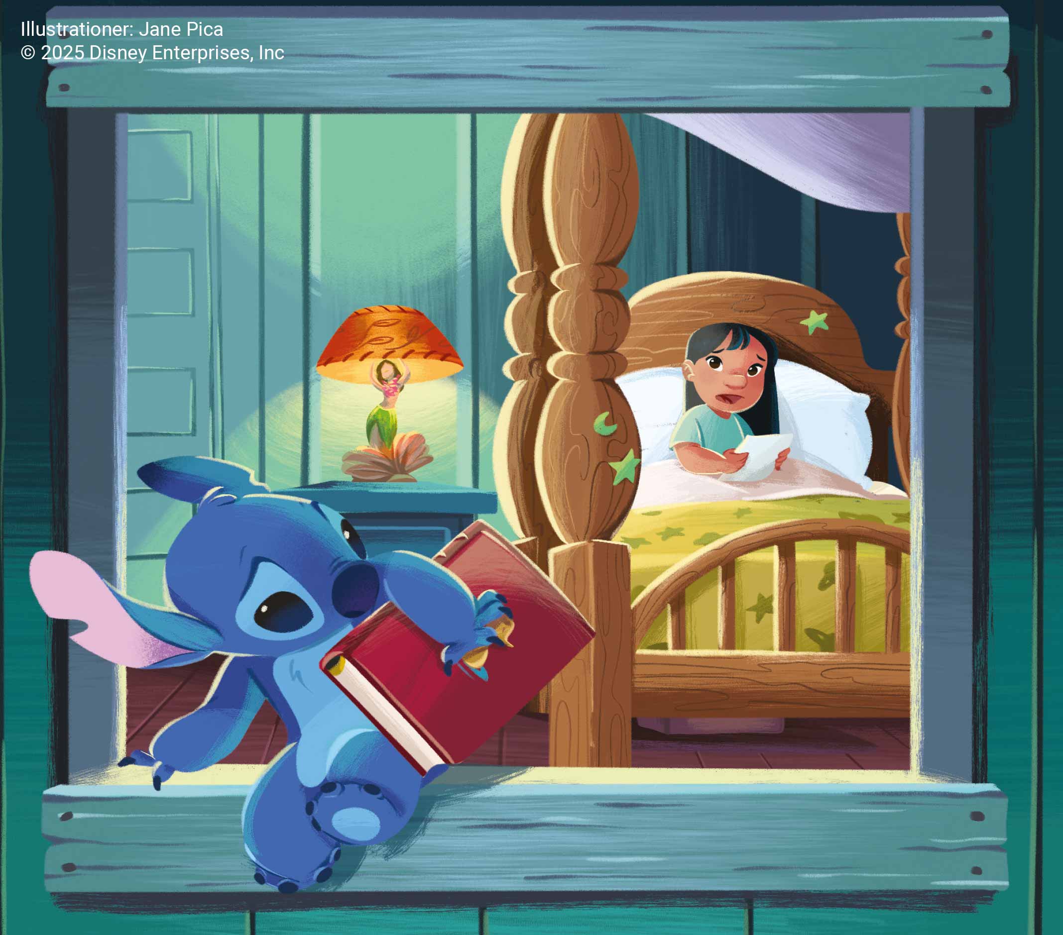 Lilo & Stitch bok Disney illustration