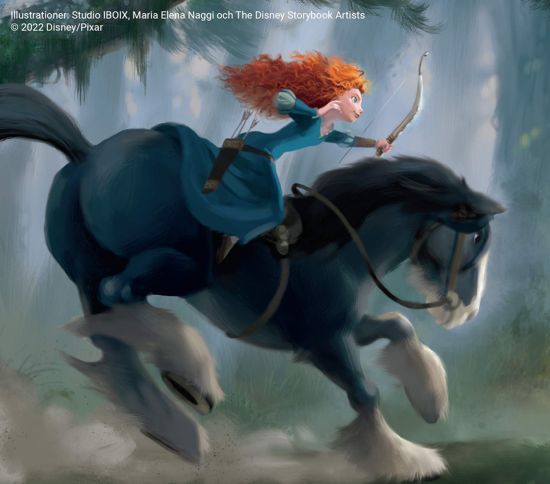 Modig bok Disney illustration