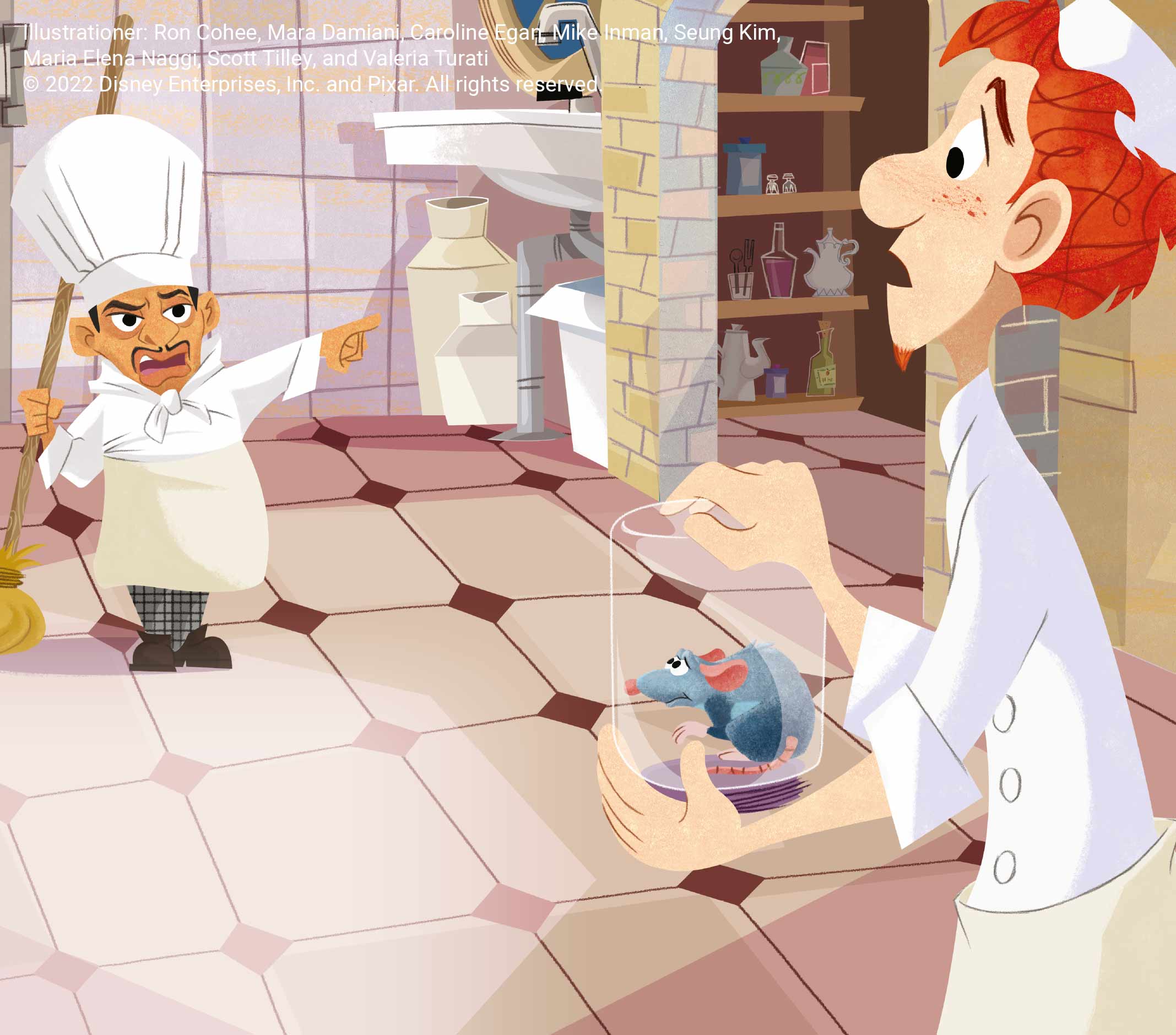 Råttatouille bok Disney illustration