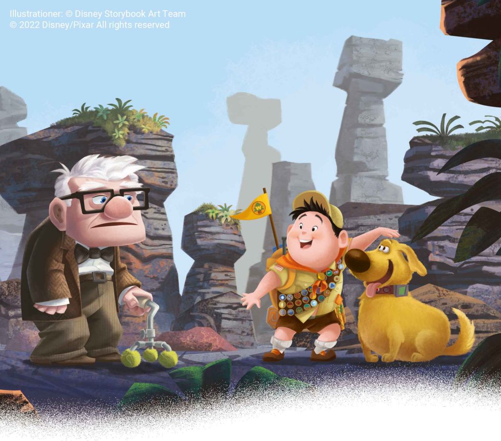 Upp bok Disney illustration