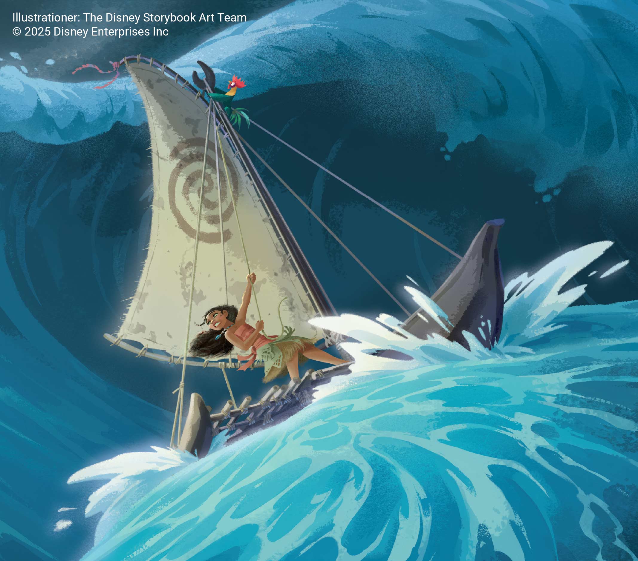 Vaiana bok Disney illustration