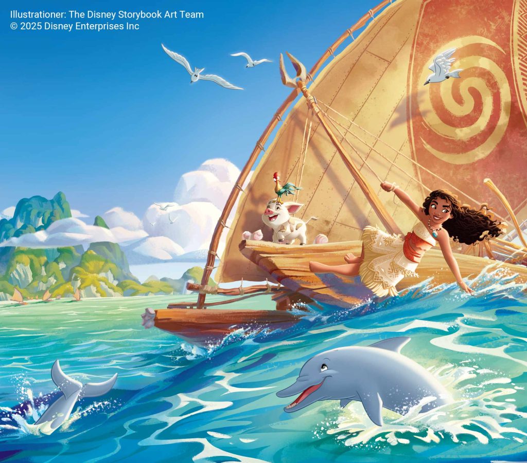 Vaiana 2 bok Disney illustration