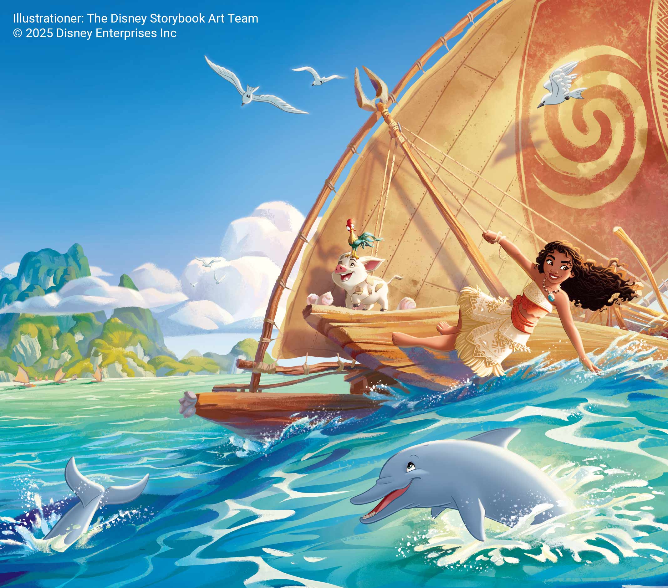 Vaiana 2 bok Disney illustration